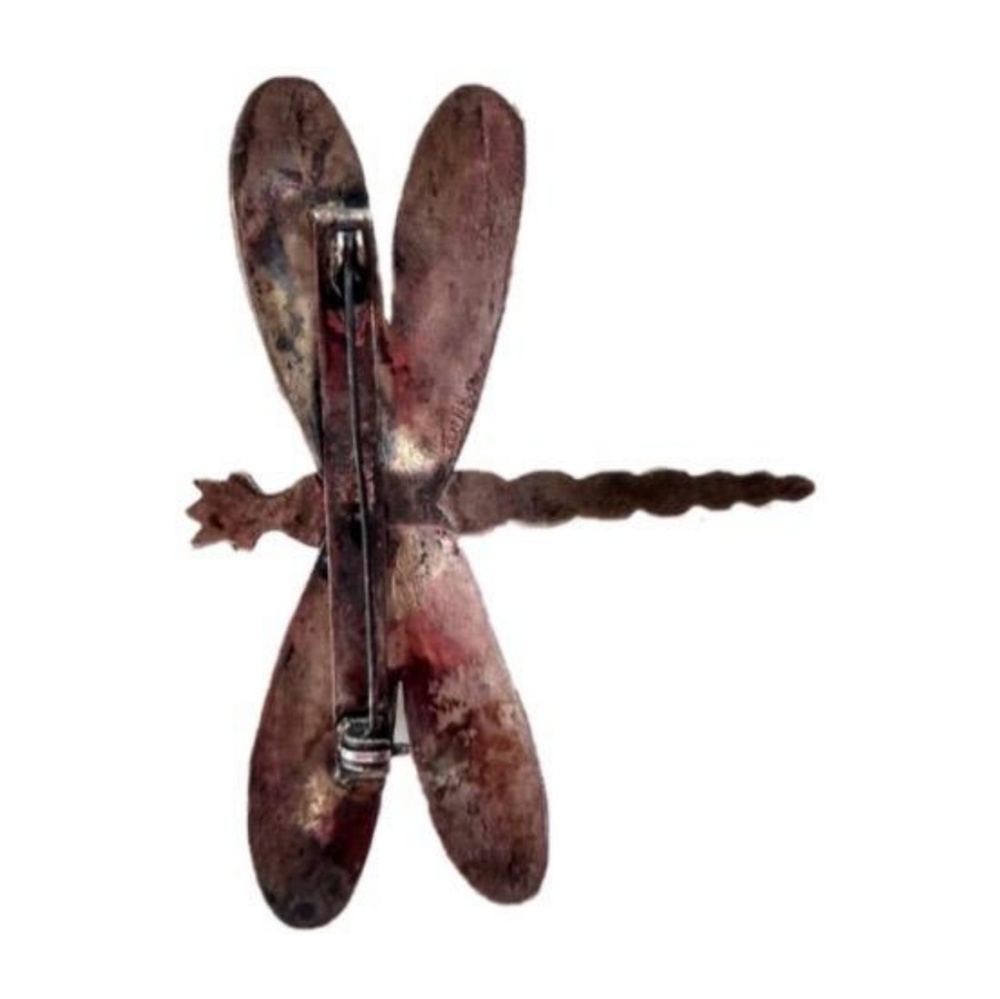 Sliver turquoise dragonfly pin - Picture 2 of 4